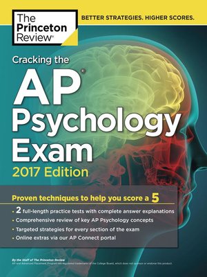 cover image of Cracking the AP Psychology Exam, 2017 Edition